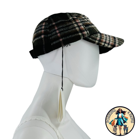 Isabel Marant Tyron Logo Adjustable Baseball Cap in Dark Green Plaid One Size - Picture 5 of 9